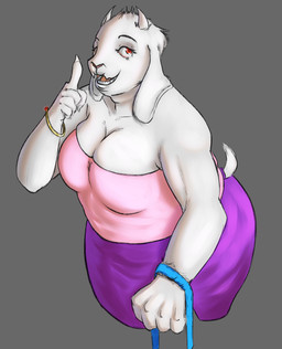 2_horns 5_fingers alternate_costume anthro bangle bare_shoulders bent_arm big_breasts biped black_eyebrows bottomwear breasts broad_shoulders claws clothed clothed_anthro clothed_female clothing collarbone curved_eyebrows ear_tuft eyebrows eyelashes fangs female finger_claws fingers floppy_ears fully_clothed fully_clothed_anthro fully_clothed_female fur fur_tuft gem glistening glistening_bangle glistening_eyes glistening_jewelry glowing glowing_gem grey_background head_tuft horn humanoid_hands iris jewelry light_body light_fur long_ears long_eyelashes looking_at_viewer lop_ears mature_anthro mature_female monotone_background monotone_body monotone_fur open_mouth open_smile overweight overweight_anthro overweight_female pink_clothing pink_nose pink_shirt pink_tongue pink_topwear pupils purple_bottomwear purple_clothing purple_skirt raised_finger red_eyes red_gem shirt short_tail simple_background skimpy skirt smile smiling_at_viewer snout solo standing tail teeth three-quarter_view tongue topwear tuft white_body white_breasts white_claws white_ears white_fur white_horn white_sclera white_tail yellow_bangle yellow_jewelry lenyko undertale undertale_(series) toriel boss_monster_(undertale) bovid caprine goat mammal 2025 digital_drawing_(artwork) digital_media_(artwork) hi_res portrait three-quarter_portrait