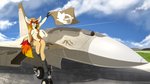 16:9 2020 anthro areola breasts canid canine clothed clothing day detailed_background digital_media_(artwork) female fennec_fox fox hat headgear headwear mammal nipples outside sky smile solo tales_foxdale true_fox widescreen