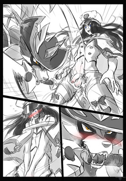 belly black_hair blue_eyes blush bodily_fluids clothing covering covering_self drooling duo embarrassed fangs female feral flustered genitals grin hair hat headgear headwear humanoid_genitalia humanoid_penis licking licking_lips long_hair lustful_gaze male male/female melee_weapon penis saliva smile surprised sword sword_in_mouth teeth tongue tongue_out torn_clothing weapon yellow_eyes tenebscuro nintendo pokemon noel_(loulou12) canid canine crowned_sword_zacian generation_8_pokemon human legendary_pokemon mammal pokemon_(species) zacian hi_res