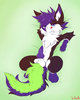 animal_genitalia animal_penis anthro balls bed bedroom_eyes blep canine_genitalia canine_penis chest_tuft chibi claws digitigrade erection fluffy fluffy_tail fur furniture genitals glistening glistening_eyes hand_behind_head knot knotted_penis licking licking_lips licking_own_lips looking_at_viewer lying male narrowed_eyes nude offering_to_viewer on_back on_bed paws penis presenting presenting_balls presenting_genitalia presenting_penis presenting_to_viewer purple_body purple_fur seducing_viewer seductive sheath slim small_waist smile solo spread_legs spreading tail tongue tongue_out tuft young young_anthro young_male hita9 canid canine fox mammal 2023 digital_media_(artwork) hi_res