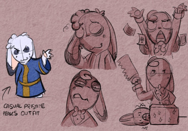 4_fingers >:3 annoyed anthro arms_bent black_ear_tips black_markings blue_clothing blue_robe bow_tie box brown_background brown_body brown_bow_tie brown_clothing brown_fur brown_hair brown_shirt brown_suit brown_topwear card closed_frown closed_smile clothed clothed_anthro clothed_male clothing container curly_hair dipstick_ears dot_eyes duo ear_markings facial_markings fingers floppy_ears frown frowning_at_viewer fur furrowed_brow furrowed_eyebrows hair hand_pawpads head_markings holding_object holding_saw holding_tool long_ears looking_at_viewer lop_ears male male_anthro markings motion_lines mouth_closed multicolored_body multicolored_ears multicolored_fur narrowed_eyes noseless pawpads robe saw shirt short_hair simple_background simple_eyes smile squint standing suit tan_inner_ear tan_pawpads teeth tools tooth_gap topwear two_tone_body two_tone_fur white_body white_fur white_hair randomrabbidramblings nintendo raving_rabbids rayman_(series) ubisoft alabaster_(randomrabbidramblings) fan_character lagomorph mammal rabbid 2024 colored digital_drawing_(artwork) digital_media_(artwork) english_description shaded