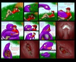 affection arbok black_eyes blush boots comic embaressment eye_contact female feral grass hat hug human licking livinlovindude love lying macro male micro nintendo oral_vore pokémon red_eyes reptile saliva scalie smile snake squeezing tongue video_games vorarephilia vore
Rating: Safe
Score: 4
User: jesualdo
Date: July 04, 2013