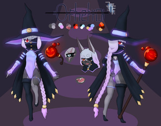 anthro clothed clothing female flat_chested hat headgear headwear heterochromia leotard loli magic_user scar skimpy solo witch_hat young young_anthro fiftyfifthfleet ophelia_(fiftyfifthfleet) animate_inanimate bat leaf-nosed_bat mammal microbat vampire vampire_bat yangochiropteran absurd_res alternate_version_at_source hi_res model_sheet