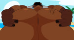 anthro anus big_butt bottomless brown_body brown_fur butt butt_focus butt_jiggle butt_tattoo clapping clothed clothing day f_clef fur hat headgear headwear jiggling looking_away male musical_clef musical_symbol outside overweight overweight_male short_tail solo spread_butt spreading symbol tail tattoo thick_thighs doctorhiruluk benny_(bennyafterdark) bear mammal 2d_animation animated frame_by_frame hi_res no_sound short_playtime webm