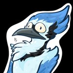 anthro beak big_eyes derp_eyes feather_tuft feathers leaning leaning_backward male outline simple_background solo sticker stunned transparent_background tuft white_outline the_foxitect avian bird blue_jay corvid jay_(bird) new_world_jay oscine passerine 1:1 absurd_res alpha_channel digital_drawing_(artwork) digital_media_(artwork) hi_res portrait