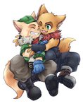 anthro biped clothed clothing cuddling duo fluffy fully_clothed male male/male neck_tuft nuzzling tuft hangdok league_of_legends riot_games tencent fan_character recon_scout_teemo teemo_the_yiffer mammal yordle absurd_res colored hi_res