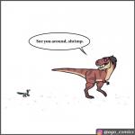 ambiguous_gender dialogue duo feral text pet_foolery roxy_the_t-rex twig_the_velociraptor dinosaur dromaeosaurid prehistoric_species reptile scalie theropod tyrannosaurid tyrannosauroid tyrannosaurus tyrannosaurus_rex velociraptor 1:1 english_text