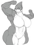 abs anthro athletic athletic_female biceps big_breasts breasts curvy_figure featureless_breasts featureless_crotch female flexing flexing_bicep looking_at_viewer muscular muscular_thighs nude serratus simple_background smile solo triceps voluptuous elpegakito dc_comics orca_(dc) cetacean dolphin mammal marine oceanic_dolphin orca toothed_whale