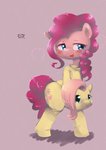 blush breath clothing costume female feral furry_wearing_fursuit fursuit hair pink_body pink_hair simple_background smile solo standing yajima cupcakes_(mlp_fanfic) friendship_is_magic hasbro my_little_pony fluttershy_(mlp) pinkie_pie_(mlp) equid equine horse mammal pony 2017 absurd_res digital_media_(artwork) hi_res