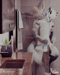 advertisement anal anal_penetration anthro anthro_on_anthro anthro_penetrated anthro_penetrating anthro_penetrating_anthro anthro_penetrating_male balls bathroom blue_penis bodily_fluids cum duo ejaculation erection from_behind_position fur genital_fluids genitals handjob handjob_while_penetrating inside male male/male male_penetrated male_penetrating male_penetrating_anthro male_penetrating_male moan multiple_angles penetration penile penile_penetration penis penis_in_ass plant reach_around sex shower sink stroking_penis white_body white_fur yanibutspicy snowfoxyani canid canine fox mammal 3d_(artwork) 3d_animation 4:5 absurd_res animated censored digital_media_(artwork) hi_res huge_filesize short_playtime sound video