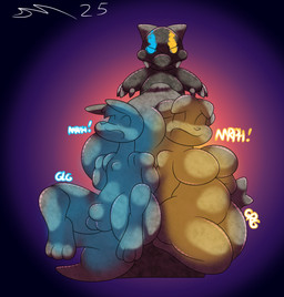 anthro anthro_prey body_outline female female_anthro female_prey grey_body male male_anthro male_prey marble object_pred rock sculpture statue vore dirtymac nintendo pokemon animate_inanimate canid canine canis felid feline generation_4_pokemon jackal lion lucario luxio mammal pantherine pokemon_(species) hi_res