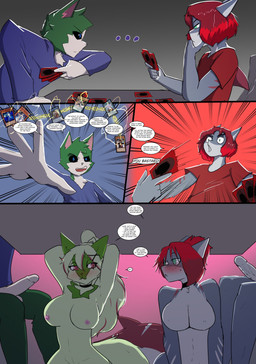anthro breasts card_game dialogue female gaming genitals group male male/female nerd oral penile penis text lizzard_sama yu-gi-oh! lily_(katson) rowan_(kai_the-shark) serena_(kai_the-shark) shadow_(katson) aquatic felid feline fish humanoid mammal shark absurd_res comic crossover english_text hi_res brother_(lore) brother_and_sister_(lore) incest_(lore) sibling_(lore) sister_(lore)
