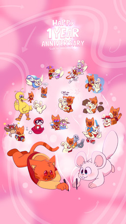 aloha_shirt anniversary anthro bisexual_pride_colors buckteeth clothed clothing cosplay dialogue diamond_sword drawing_pen electronics feathers footwear fur heart_symbol hug inline_skates interspecies_romance lei lgbt_pride love male microphone one_eye_closed orange_body orange_fur partially_clothed partially_clothed_anthro partially_clothed_male pattern_clothing pattern_shirt pattern_topwear pokemon_card pride_colors red_eyes roller_skates romantic romantic_couple shirt speech_bubble tail teeth text topwear white_body white_feathers white_fur wink crushpepper nintendo pbs pokemon robot_dreams sesame_street ufo_50 big_bird_(sesame_street) oxynard pepper_(crushpepper) robot_(robot_dreams) cricetid domestic_cat felid feline felis generation_2_pokemon hamster hoothoot mammal pokemon_(species) rodent 2025 absurd_res english_description english_text hi_res