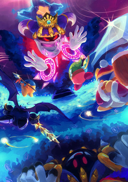 ambiguous_gender angry anthro biped detailed_background dutch_angle fight floating_hands galaxia_(sword) group hammer holding_hammer holding_melee_weapon holding_object holding_polearm holding_spear holding_tool holding_weapon holdng_sword legless male melee_weapon membrane_(anatomy) membranous_wings pink_body planet planet_popstar polearm red_body reflection size_difference spear tools weapon wings suyasuyabi427 kirby's_return_to_dream_land kirby_(series) nintendo bandana_waddle_dee king_dedede kirby magolor magolor_soul master_crown meta_knight ultra_sword_kirby avian bird humanoid penguin waddle_dee waddling_head 2022 absurd_res digital_drawing_(artwork) digital_media_(artwork) hi_res signature male_(lore)