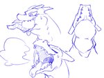 2024 bodily_fluids breath charizard duo eyes_closed feral generation_1_pokemon head_tilted_back hi_res in_mouth mouth_shot neck_bulge nintendo open_mouth pokemon pokemon_(species) sabamiso_(sabamasasix) saliva saliva_string swallowing sweat sweatdrop teeth_showing tongue tongue_out vore