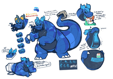 3_toes 4_fingers anthro belly biped black_body blue_body blue_eyes blue_horn cellphone claws clothing computer_screen dialogue digestion downloading duo electronics feet fingers fur green_clothing green_shirt green_topwear horn male monitor obese obese_male overweight overweight_male phone red_body red_fur screen shirt smartphone snout tail text thick_tail toes topwear vore white_body white_fur boot_(artist) mythology data_(boot) canid canine digital_creature dragon fox mammal mythological_creature mythological_scalie scalie 2020 english_text hi_res sequence