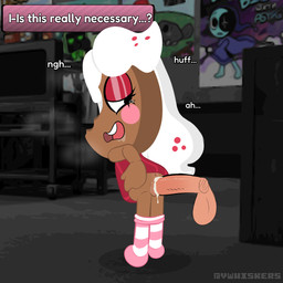balls bodily_fluids breath butt clothed clothing cum cum_in_vagina cum_inside disembodied_penis duo erection female female_penetrated food genital_fluids genitals hair legwear makeup male male/female male_penetrating not_furry on_model open_mouth penetration penile penis questionable_consent saliva sex stockings tears text topwear vaginal vulva young vwhiskers blushcrunch_studio dandy's_world roblox ginger_(dandy's_world) animate_inanimate humanoid toon_(dandy's_world) 1:1 digital_media_(artwork) english_text hi_res