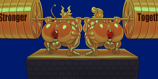 anal anal_masturbation anal_penetration anthro anthro_on_anthro anthro_penetrated anus award backsack balls barazoku barbell big_balls big_butt big_muscles blue_background bubble_butt butt buttplug buttplug_in_ass buttplug_insertion crouching duo exercise fur gem genitals gold_(metal) hair horn huge_balls huge_butt huge_muscles huge_thighs male male/male male_penetrated manly masturbation muscular muscular_anthro muscular_male nude object_in_ass penetration perineum plantigrade plug_(sex_toy) plug_insertion pompadour rear_view sex_toy sex_toy_in_ass sex_toy_insertion sexercise simple_background spade_tail squats standing tail text thick_thighs trophy tuft uneven_balls weightlifting workout nt6969 tiburalgo bovid bovine canid canine canis cattle dobermann domestic_dog mammal pinscher 2025 artist_collaboration english_text hi_res