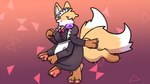 2_fingers 2_toes 4_arms after_transformation clothing donut_mouth feet female fingers fur hyper hyper_lips lips maid_headdress maid_uniform multi_arm multi_limb orange_background orange_body orange_fur pawpads purple_background purple_lips simple_background solo thick_lips toes uniform white_body white_fur midnite_fsnax khloe_prower canid canid_taur canine canine_taur fox fox_taur hybrid mammal mammal_taur tardigrade tardigrade_taur taur 16:9 hi_res widescreen