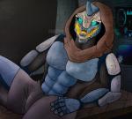 machine male not_furry solo alexdiren bungie destiny_(video_game) cayde-6 vanguard exo robot hi_res