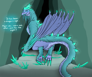 bodily_fluids butt claws feet female feral fur genital_fluids genitals hair horn kneeling looking_at_viewer looking_back membrane_(anatomy) membranous_wings pawpads paws presenting presenting_hindquarters presenting_vulva raised_tail solo tail text toes vulva wings ncimpuu dota european_mythology mythology valve auroth_the_winter_wyvern dragon furred_dragon furred_scalie mythological_creature mythological_scalie scalie western_dragon wyvern 6:5 digital_media_(artwork) hi_res