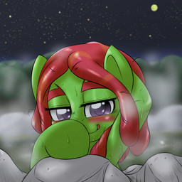 blush dreadlocks female feral hair red_hair smile solo behind-space friendship_is_magic hasbro my_little_pony tree_hugger_(mlp) earth_pony equid equine horse mammal pony 1:1 2015