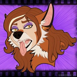 bared_teeth ears_up female fur fur_growth growth hair makeup orange_hair snout snout_growth solo species_transformation teeth tongue tongue_out transformation wereren animal_humanoid canid canid_humanoid canine canine_humanoid fox fox_humanoid humanoid mammal mammal_humanoid 1:1 headshot_portrait hi_res portrait