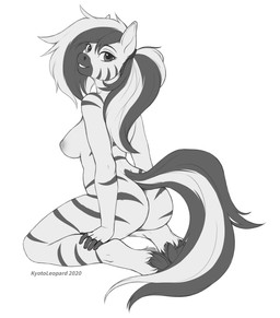 5_fingers anthro big_breasts biped black_hair breasts eyebrows eyelashes female fingers fur hair hooves iris markings nipples nude nude_anthro nude_female pupils simple_background smile solo striped_body striped_fur striped_hair striped_markings striped_tail stripes tail tail_markings text underhoof unguligrade white_background white_hair kyotoleopard equid equine mammal zebra 2020 absurd_res artist_name dated digital_media_(artwork) hi_res
