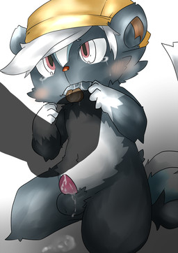 anthro balls biped blush bodily_fluids clothing cum cum_in_mouth cum_inside dripping erection feet flat_cap foot_fetish foot_lick foot_play genital_fluids genitals gradient_background grey_background hat headgear headwear kneeling licking male nude open_mouth penis simple_background solo tail tears tongue tongue_out white_background young young_anthro milk3169 animal_crossing nintendo kicks_(animal_crossing) mammal mephitid skunk striped_skunk hi_res