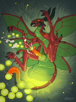 after_transformation bodily_fluids cum egg feral genital_fluids glowing_egg male oviposition ovipositor penile_oviposition snout solo transformation oddbird mythology kalephax arthropod beetle dragon elateroid firefly insect mythological_creature mythological_scalie scalie 3:4 absurd_res hi_res maleherm_(lore)