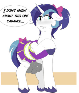 accessory animal_genitalia animal_penis balls bottomwear bow_(feature) bow_accessory bow_ribbon clothed clothing crossdressing dialogue equine_genitalia equine_penis feral furgonomics genitals hair_accessory hair_bow hair_ribbon horn male penis ribbons skirt solo tail tail_accessory tail_bow tail_ribbon text hunnihoodie friendship_is_magic hasbro my_little_pony mythology shining_armor_(mlp) equid equine mammal mythological_creature mythological_equine unicorn english_text hi_res