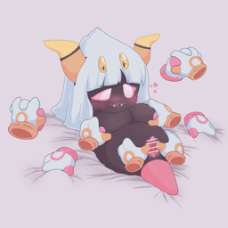 2_horns 4_eyes 6_hands ambiguous_gender anthro armless bed blush blush_lines breast_grab breasts brown_body brown_breasts brown_skin censor_bar censored_genitalia censored_vulva clothing cute_fangs disembodied_hand duo empty_eyes fangs female female/ambiguous floating_hands furniture genitals gloves gloves_only hair hand_holding hand_on_breast handwear handwear_only heart_symbol horn imminent_sex ineffective_censorship legless mostly_nude mostly_nude_anthro mostly_nude_female mostly_offscreen_character multi_eye multi_hand narrowed_eyes nipples on_bed open_mouth open_smile orange_eyes orange_horn pink_eyes pink_nipples pink_vulva simple_background smile solo_focus spread_vulva spreading teeth three-quarter_view unusual_anatomy unusual_eye_placement vulva white_background white_hair yellow_fangs ariarik_o0 kirby_(series) nintendo queen_sectonia_(original_form) taranza arachnid arthropod spider spidr 1:1 2021 censored digital_drawing_(artwork) digital_media_(artwork) hi_res male_(lore)