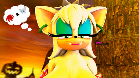 anthro bedroom_eyes big_breasts blush breasts dreaming_about_sex ear_piercing ear_ring fangs female hair head_icon huge_breasts messy_hair narrowed_eyes piercing pumpkin_hill ring_piercing seductive smile solo teeth thinking thought_bubble rocketspuff kabalmystic_(modeler) sega sonic_the_hedgehog_(series) knuckles_the_echidna rouge_the_bat rouge_the_werebat bat mammal werebat werecreature 16:9 3d_(artwork) digital_media_(artwork) hi_res widescreen
