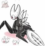 anthro anthro_on_anthro black_body black_eyes blush bodily_fluids cunnilingus duo empty_eyes facesitting featureless_feet feet female insect_wings male male/female mouthless nude one_eye_closed oral sex sitting_on_another sweat vaginal wings sinmarshmallow hollow_knight team_cherry hollow_knight_(character) hornet_(hollow_knight) arthropod insect vessel_(species) 2020 incest_(lore) sibling_(lore)