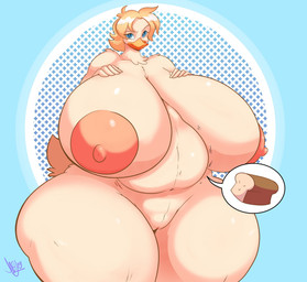 anthro beak belly big_belly big_breasts big_butt bread breasts butt curvy_figure female food huge_breasts huge_butt hyper hyper_breasts nipples non-mammal_breasts non-mammal_nipples nude pink_nipples rumbling_stomach slightly_chubby solo voluptuous jaeh anatid anseriform avian bird duck hi_res pictographics