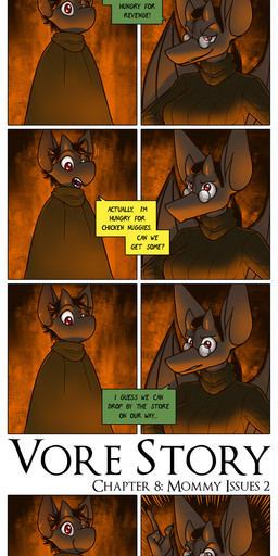 anthro dialogue duo eyewear female glasses male male/female text james_howard patreon subscribestar aamon_2_(james_howard) aamonsmom_(james_howard) bat demon mammal absurd_res comic english_text hi_res url