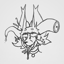 anthro big_ears bodily_fluids collar cum cum_from_ear cum_from_eyes cum_from_mouth cum_in_ear cum_in_mouth cum_inside ear_penetration female genital_fluids horn mindfuck penetration solo tentacle_penetration tentacles tongue tongue_out tuft hornedfox fyre_(hornedfox) canid canine fox mammal 1:1 absurd_res graphite_(artwork) headshot_portrait hi_res monochrome portrait traditional_media_(artwork)