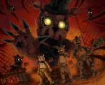 anthro blue_eyes bow_(feature) bow_tie claws clothing dream exposed_endoskeleton flail fredlings_(fnaf) glowing glowing_eyes group hat headgear headwear mace machine male melee_weapon nightmare smile teeth top_hat weapon yellow_eyes uitinla five_nights_at_freddy's five_nights_at_freddy's_2 five_nights_at_freddy's_4 scottgames freddy_(fnaf) nightmare_freddy_(fnaf) toy_freddy_(fnaf) withered_freddy_(fnaf) animatronic bear mammal monster robot 2016 digital_media_(artwork) hi_res