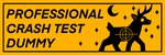 ambiguous_gender antlers border bumper_sticker crescent_moon feral fur horn moon quadruped sign silhouette simple_background solo star target text tuft yellow_background yellow_border meatsuperstar deer mammal 2025 english_text hi_res reaction_image