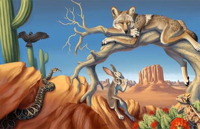 ambiguous_gender anthro beak cactus clothing desert earhole feral hat headgear headwear outside plant solo myenia accipitriform avian bird black_vulture canid canine canis coyote hare lagomorph leporid lizard mammal new_world_vulture reptile scalie snake vulture 2013
