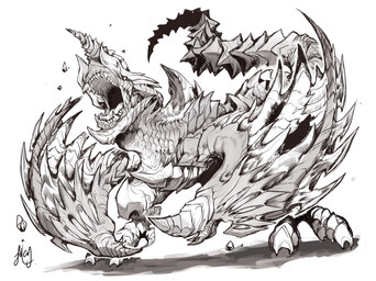 4_horns ambiguous_gender chin_horn debris facial_horn fangs feral head_horn horn light_body light_scales multi_horn open_mouth realistic_wings scales segmented_tail simple_background simple_eyes solo spiked_wings standing tail teeth tongue_showing white_background wings chiayeeee mythology dragon mythological_creature mythological_scalie scalie 2018 digital_drawing_(artwork) digital_media_(artwork) full-length_portrait hi_res monochrome portrait signature