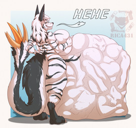 anthro anthro_pred belly big_belly big_breasts big_butt black_sclera black_stripes breasts butt female female_pred fur hair hand_on_own_chest huge_belly huge_breasts huge_butt long_tail looking_back mass_vore multiple_prey narrowed_eyes naturally_censored rear_view same_size_vore smile solo stinger stinger_tail striped_body stripes tail tail_tuft teeth thick_tail thick_thighs tuft vore white_body white_hair wide_hips rica431 other_quail zorgoia absurd_res hi_res