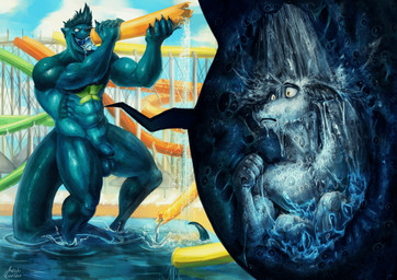 amusement_park anthro destruction duo genitals inside_stomach internal macro male male/male nude open_mouth oral_vore organs penis questionable_consent size_difference slide stomach swimming_pool tongue tongue_out vore water_park jtnebulae koshquasar mythology bluep druidbluep wolfnebulae canid canine canis dragon hybrid mammal mustelid mythological_creature mythological_scalie otter scalie wolf hi_res