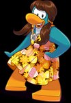 brown_hair clothing dress female floral_dress hair hand_on_hip jewelry long_hair looking_at_viewer necklace open_mouth orange_clothing orange_dress pigtails solo toony upper_teeth_only unknown_artist club_penguin mckenzie_(club_penguin) avian bird penguin alpha_channel full-length_portrait official_art portrait