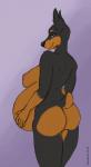 anthro bedroom_eyes belly big_belly big_breasts big_butt breasts butt curvy_figure female looking_at_viewer narrowed_eyes nipples pregnant pregnant_anthro pregnant_female seductive solo voluptuous karipup brooke_(gbg) canid canine canis dobermann domestic_dog mammal pinscher 2018 hi_res