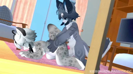 anthro balls bodily_fluids breasts cum cum_inside duo ejaculation female from_behind_position fur genital_fluids genitals male male/female nipples nude orgasm paws penetration penile penis sex simultaneous_orgasms tail vaginal vaginal_penetration kemonade misuzugon_(va) chalo_(mofuaki) haishima felid feline hybrid mammal pantherine snow_leopard 16:9 3d_(artwork) 3d_animation animated censored digital_media_(artwork) long_playtime mosaic_censorship sound webm widescreen