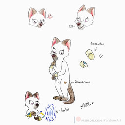 angry anthro bangle female growling heart_symbol jewelry portal shy solo text yordraw patreon american_opossum mammal marsupial 1:1 hi_res model_sheet