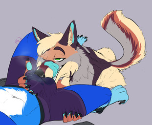 anthro ball_sniffing balls big_balls bodily_fluids clothed clothing crotch_sniffing duo genital_fluids genitals hair male male/male musk nude oral penis penis_sniffing simple_background smile sniffing sniffing_clothes tail tongue underwear underwear_sniffing conditional_dnp mej canid canine canis fox mammal wolf absurd_res digital_media_(artwork) hi_res sketch