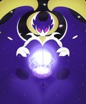 areola big_breasts breasts female genitals huge_breasts inverted_nipples nipples nude pussy solo thick_thighs alphaandrenew nintendo pokemon generation_7_pokemon legendary_pokemon lunala pokemon_(species) hi_res