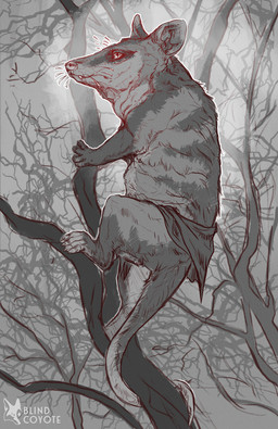 ambiguous_feral ambiguous_gender bottomwear claws climbing_tree clothed clothed_feral clothing detailed_background feet feral fingers fog fur in_tree loincloth loincloth_only looking_forward markings mouth_closed outside paws plant plantigrade prehensile_tail rat_tail side_view solo tail tapering_tail teeth_showing toe_claws topless tree whiskers blindcoyote kali_denise american_opossum hybrid mammal marsupial virginia_opossum water_opossum white-eared_opossum 2025 digital_drawing_(artwork) digital_media_(artwork) full-length_portrait grey_theme hi_res portrait sketch watermark female_(lore)